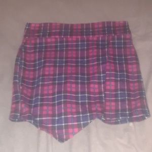 Plaid mini skirt